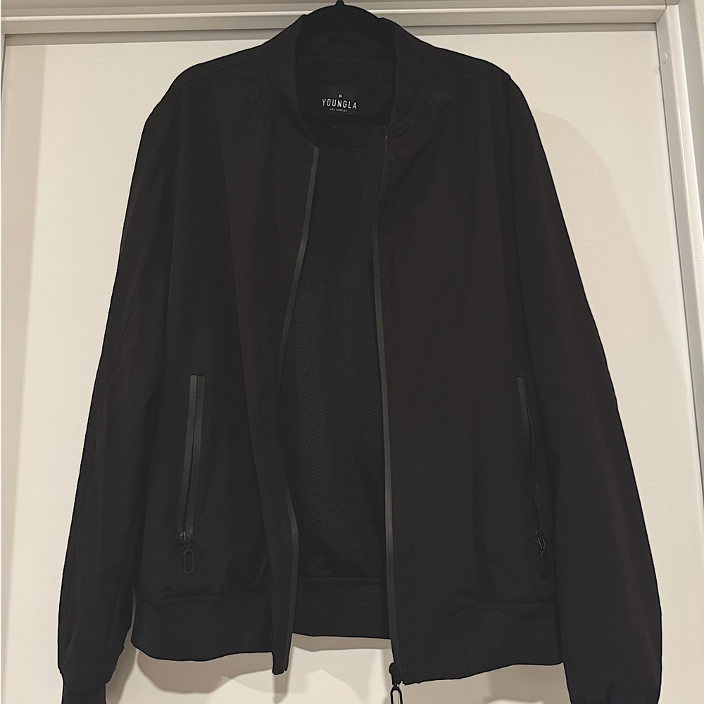 YoungLA Black Bomber Jacket Size L